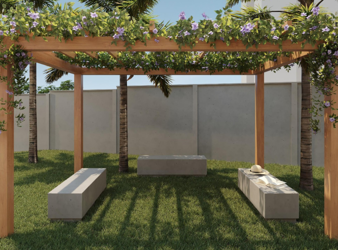 ESPAÇO DE LEITURA COM GAZEBO