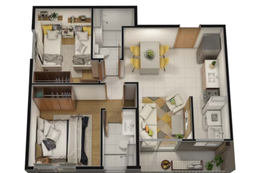 PLANTAS ISOMÉTRICAS (3)