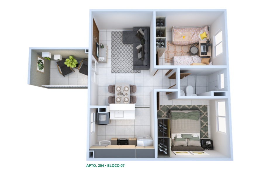 PLANTAS ISOMÉTRICAS (4)