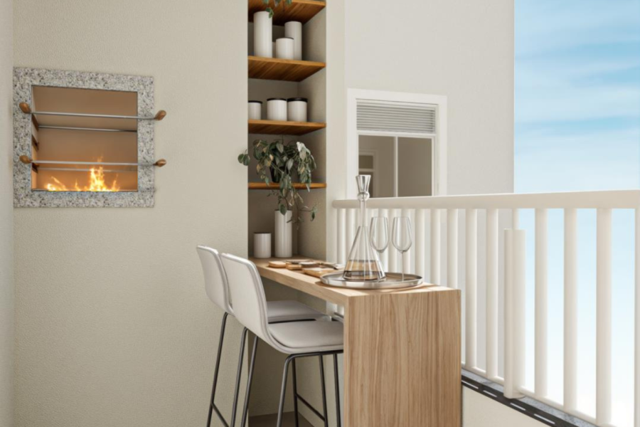 SACADA COM CHURRASQUEIRA